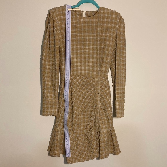 Nocturne Yellow Ruffled  Dress | Size 34 | Chic | Versatile | Unique - Picture 4 of 12